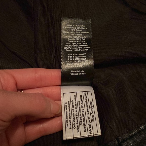 Aritzia Talula Hendrix Leather Biker Jacket - Picture 4 of 13